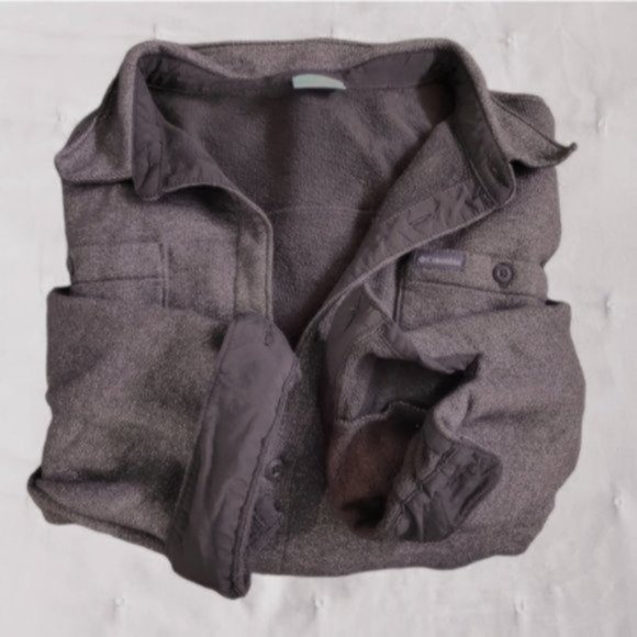 Mens Columbia Great Hart Mountain Shirt Jacket in Cordovan Heather- - Picture 12 of 16